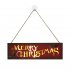 Christmas  Pendants Wooden Holiday English Letters Led Lights Christmas Decoration Crafts JM00622