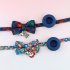 Christmas Pet Collar With Cute Bow Tie Quick Release Buckle Pet Neck Accessories For Small Medium Large Dogs Cats pink