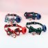 Christmas Pet Collar With Cute Bow Tie Quick Release Buckle Pet Neck Accessories For Small Medium Large Dogs Cats blue