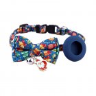 Christmas Pet Collar With Cute Bow Tie Quick-Release Buckle Pet Neck Accessories For Small Medium Large Dogs Cats blue