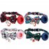 Christmas Pet Collar With Cute Bow Tie Quick Release Buckle Pet Neck Accessories For Small Medium Large Dogs Cats blue
