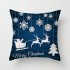 Christmas Polyester Peach Skin Pillowcase Cartoon Printed Sofa Hug Pillowcase Cushion Cover TPR084 35 45 45  without pillow 