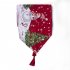 Christmas Printing Table  Runner Desk Cover Household Decorative Ornaments A section safflower