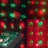 Christmas Projection Lamp Christmas Colored Lights Snowflakes Starry Sky Voice Control USB Mini Projection Light For Home Car Decoration Christmas Group A