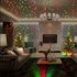Christmas Projector Lights Outdoor Star Xmas Projector Lights Stage Landscape Lighting Garden Background Light Large color box US plug