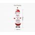 Christmas Refrigerator Decorations Reflective Santa Snowman Magnets Xmas Holiday Garage Fridge Decor