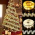 Christmas Ribbon Lights 4m 40 Led Lamp String Lights Weddings New Year Party Bronzing Gold Colorful Lights