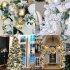 Christmas Ribbon Lights 4m 40 Led Lamp String Lights Weddings New Year Party Bronzing Gold Colorful Lights