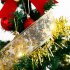 Christmas Ribbon Lights 4m 40 Led Lamp String Lights Weddings New Year Party Bronzing Silver Warm Light