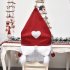 Christmas Santa Claus Chair Cover Non woven Home Dining Chair Cover for Xmas Decor