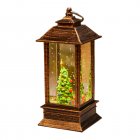 Christmas Santa Wind Lanterns Battery Powered Glowing Phone Booth For Christmas Party Decoration