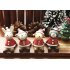 Christmas  Seriers  Decoration Set Handicraft Christmas Micro Landscape Santa Claus Snowman Animal Resin Ornaments Santa Claus  Snowman  Fawn  Christmas Tree wi