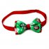 Christmas Series Bowknot Size Adjustable Collar for Pet Dog Teddy Supplies As shown 4 