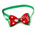 Christmas Series Bowknot Size Adjustable Collar for Pet Dog Teddy Supplies As shown 4 