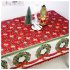 Christmas Series Printing Antifouling Table Cover for Home Decoration F bell