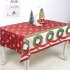 Christmas Series Printing Antifouling Table Cover for Home Decoration F bell