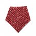 Christmas Series Printing Triangular Scarf for Pet Dogs Wear Red snowflake