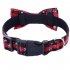 Christmas Snowflower Red Bowknot Collar for Pet Small Medium Large Dogs red S