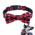 Christmas Snowflower Red Bowknot Collar for Pet Small Medium Large Dogs red S