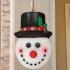 Christmas Snowman Light Cover Waterproof Energy Saving Sturdy Structure Easy Installation Outdoor Porch Lamp Christmas Gift elderly 30 x 23 x 10CM