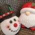 Christmas Snowman Light Cover Waterproof Energy Saving Sturdy Structure Easy Installation Outdoor Porch Lamp Christmas Gift elderly 30 x 23 x 10CM