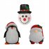 Christmas Snowman Light Cover Waterproof Energy Saving Sturdy Structure Easy Installation Outdoor Porch Lamp Christmas Gift elderly 30 x 23 x 10CM