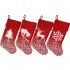 Christmas  Stocking Christmas Tree Snowflake Elk Kids Gift Candy Bag For Christmas Decorations Snowflake