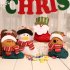 Christmas Stocking Decorations Children Gift Candy Bag Socks Tree Decoration Small socks moose