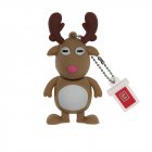 Christmas Style Cute Deer Design FoxSank 4GB 8GB 16GB 32GB 64GB 128GB USB Flash Drive USB 2 0 Waterproof U DISK   4GB