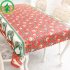 Christmas Table Cover Rectangle Printing Tablecloth for Restaurant Household Decoration D