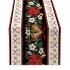 Christmas Table Runner Ornament Waterproof Non Fading Linen Fabric Table Cover For 4 6 People Table  33cmx180cm 13    72 Inches  ZQ15 1