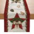 Christmas Table Runner Ornament Waterproof Non Fading Linen Fabric Table Cover For 4 6 People Table  33cmx180cm 13    72 Inches  ZQ15 7