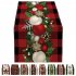 Christmas Table Runner Ornament Waterproof Non Fading Linen Fabric Table Cover For 4 6 People Table  33cmx180cm 13    72 Inches  ZQ15 7