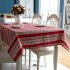 Christmas Tablecloth Cartoon Deer Printed Table Cover Home Party Festival Decor Table Cloth Red 100 140cm