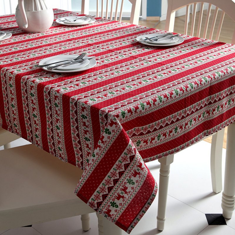 Christmas Tablecloth Cartoon Red 100*140cm