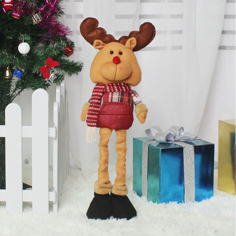 Christmas Telescopic Doll Cute Cartoon Festival Decorations Elk