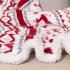 Christmas Throw Blanket For Couch Bed Thickened Reindeer Pattern Christmas Sherpa Blanket Home Decoration 152 x 127cm