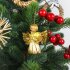Christmas Tree Decorations Christmas Angel Wreath Ornaments for Home Xmas New Year Straw Decoration Silver
