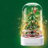 Christmas Tree Lighting Building Blocks Music Boxes Electric Figure Doll Building Bricks Rotating Music Boxes For Kids Birthday Xmas Gifts 100235