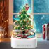 Christmas Tree Lighting Building Blocks Music Boxes Electric Figure Doll Building Bricks Rotating Music Boxes For Kids Birthday Xmas Gifts 100235
