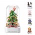 Christmas Tree Lighting Building Blocks Music Boxes Electric Figure Doll Building Bricks Rotating Music Boxes For Kids Birthday Xmas Gifts 100235