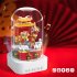 Christmas Tree Lighting Building Blocks Music Boxes Electric Figure Doll Building Bricks Rotating Music Boxes For Kids Birthday Xmas Gifts 100235