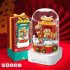 Christmas Tree Lighting Building Blocks Music Boxes Electric Figure Doll Building Bricks Rotating Music Boxes For Kids Birthday Xmas Gifts 100235