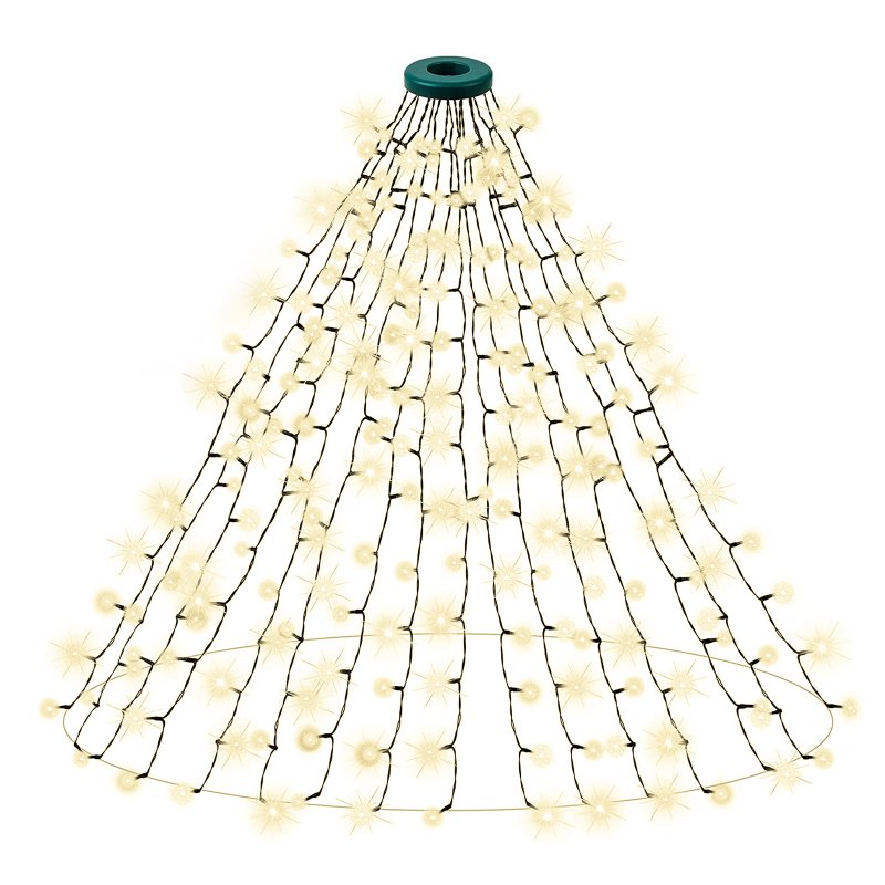 Christmas Tree Lights 360 LED Colored Lights Tree Decoration With 8 Lighting Modes For Home Holiday Decoration