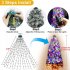 Christmas Tree Lights 360 LED Colored Lights Tree Decoration With 8 Lighting Modes For Home Holiday Decoration U S  regulations color
