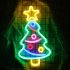 Christmas Tree Neon Light 50Lm High Brightness Energy Saving Colorful Wall Light For Kids Rooms Bedrooms Birthday Parties Christmas tree
