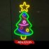 Christmas Tree Neon Light 50Lm High Brightness Energy Saving Colorful Wall Light For Kids Rooms Bedrooms Birthday Parties Christmas tree
