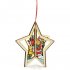 Christmas Tree Ornaments Hanging Xmas Tree Home Party Decor 3D Pendants High Quality Wooden Pendant Decoration Color Christmas tree