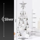 Christmas Tree Ornaments with Top Star Handmade Desktop Scene Layout