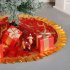 Christmas Tree Skirt 35 4 Inches Christmas Deer Snowflakes Pattern Christmas Tree Mat For Holiday Party Indoor Outdoor Decor N3 17 gold elk style